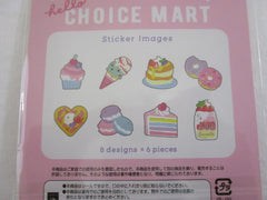 Cute Kawaii Crux Choice Mart Shopping Cart Stickers Flake Sack - Sweets Ice Cream Donut Pastry