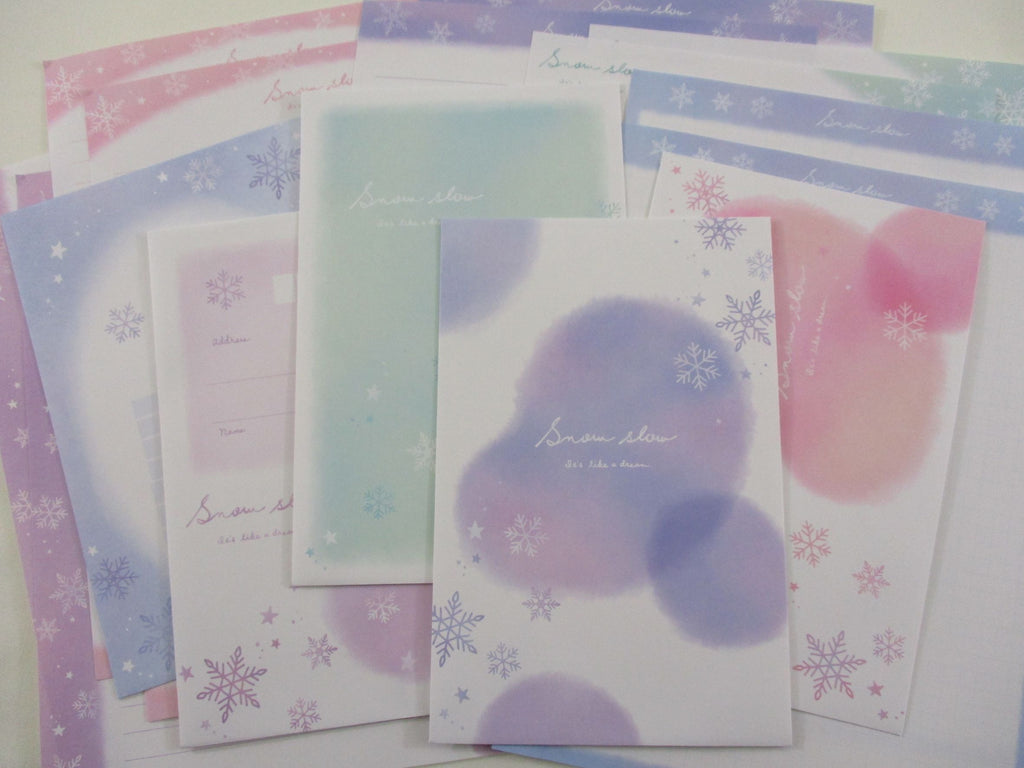 Cute Kawaii Crux Snow Letter Sets Stationery - writing paper envelope