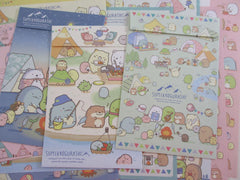 Cute Kawaii San-X Sumikko Gurashi Camping Theme Letter Sets - Writing Paper Envelope Stationery Penpal