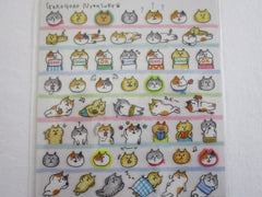 Cute Kawaii Mind Wave Cat Nap Happy Day Sticker Sheet - for Journal Planner Craft