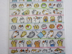 Cute Kawaii Mind Wave Cat Nap Happy Day Sticker Sheet - for Journal Planner Craft