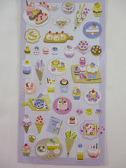 Cute Kawaii MW & Cafe Seal Series - H - Very Berry Cafe Pancake Cake Fruit Yogurt Ice Cream Shop Sticker Sheet - for Journal Planner Craft