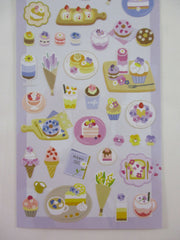 Cute Kawaii MW & Cafe Seal Series - H - Very Berry Cafe Pancake Cake Fruit Yogurt Ice Cream Shop Sticker Sheet - for Journal Planner Craft
