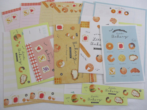 Cute Kawaii Kamio Little Bakery Bread Letter Sets Stationery - writing paper envelope