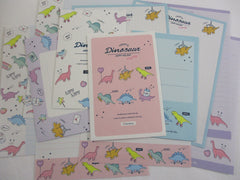 Cute Kawaii Q-Lia Happy Dino Dinosaur Letter Sets - Stationery Writing Paper Envelope Penpal