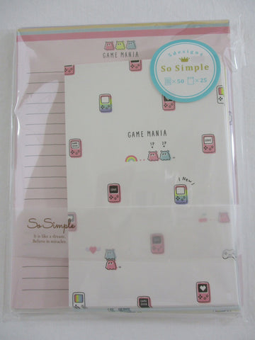 Cute Kawaii Crux Game Mania #Love #Game Letter Set Pack - Stationery Writing Paper Penpal Collectible