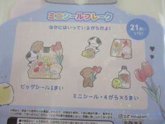Cute Kawaii Crux Dog Wan chan Cafe Time Stickers Flake Sack - for Journal Planner Craft Scrapbook Collectible