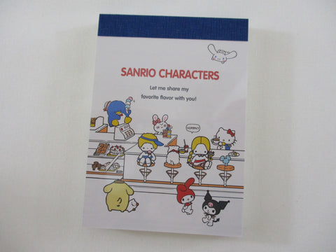 Cute Kawaii Sanrio Characters Hello Kitty My Melody Kuromi Tuxedosam Purin Mini Notepad / Memo Pad Kamio - Stationery Designer Paper Collection