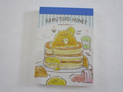 Cute Kawaii Kamio Honey Pancake Hamutoro Mini Notepad / Memo Pad - Stationery Designer Paper Collection