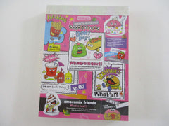 Cute Kawaii Pool Cool Comix Junk Food Mini Notepad / Memo Pad - Stationery Designer Paper Collection Rare