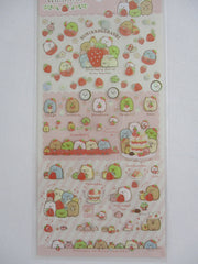 Cute Kawaii San-X Sumikko Gurashi Strawberry Sticker Sheet 2020- A - for Planner Journal Scrapbook Craft