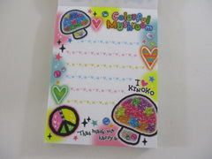 Cute Kawaii Kamio Colorful Mushroom Mini Notepad / Memo Pad - Stationery Designer Paper Collection