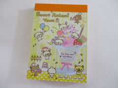 Cute Kawaii Kamio Sweet Animal Town Mini Notepad / Memo Pad - Stationery Designer Paper Collection