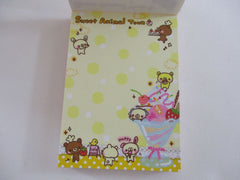 Cute Kawaii VHTF Kamio Sweet Animal Town Mini Notepad / Memo Pad - Stationery Designer Paper Collection