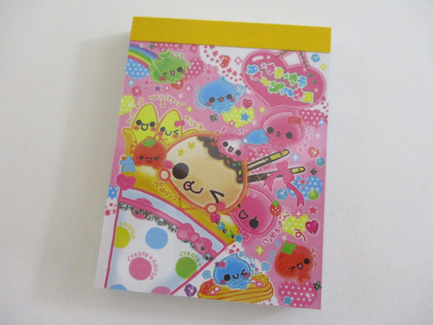 Cute Kawaii Pool Cool Colorful Crepe Mini Notepad / Memo Pad - Stationery Designer Paper Collection Rare