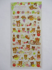 Cute Kawaii San-X Rilakkuma Bear Fruits Sticker Sheet 2020 - B - for Planner Journal Scrapbook Craft