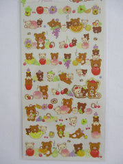 Cute Kawaii San-X Rilakkuma Bear Fruits Sticker Sheet 2020 - B - for Planner Journal Scrapbook Craft