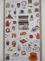 Cute Kawaii MW Kotori Machi / Little Town Series - My Morning Coffee Shop Sticker Sheet - for Journal Planner Craft