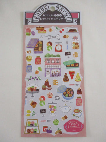 Cute Kawaii MW Kotori Machi / Little Town Series - Patisserie Bakery Bon Appetite Sticker Sheet - for Journal Planner Craft