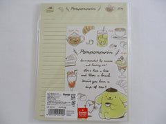 Cute Kawaii Sanrio Pom Pom Purin Cafe Dog Letter Set Pack - Stationery Penpal Writing Paper Envelope