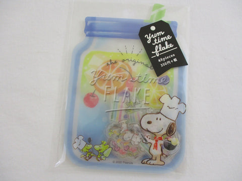 Cute Kawaii Peanuts Snoopy Flake Sticker Sack - for Journal Agenda Planner Scrapbooking Craft