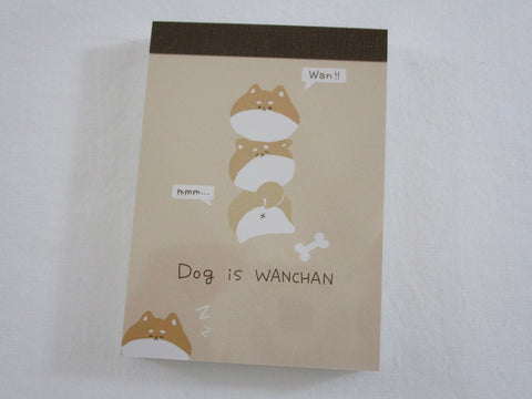 Cute Kawaii Q-Lia Dog Wanchan Mini Notepad / Memo Pad - Stationery Design Writing Collection
