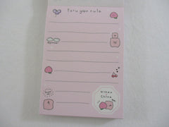 Cute Kawaii Q-Lia Pink PIggy Gyoza Mochi Mini Notepad / Memo Pad - Stationery Design Writing Collection