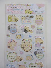 Cute Kawaii San-X Kokoro Araiguma Raccoon Sticker Sheet 2021 - C - for Planner Journal Scrapbook Craft