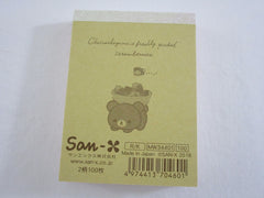 Cute Kawaii San-X Rilakkuma Bear Strawberry Mini Notepad / Memo Pad - B - Stationery Writing Message