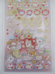 Cute Kawaii San-X CorocorocoroNya Cat Strawberry Sticker Sheet Set 2021 - B - for Planner Journal Scrapbook Craft