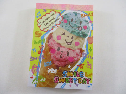Cute Kawaii Kamio Ice Cream Mini Notepad / Memo Pad - Stationery Designer Paper Collection