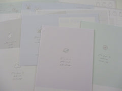 Cute Kawaii Kamio Little Dainty Joy Bubble Cloud Planet Flower Letter Sets Stationery - writing paper envelope