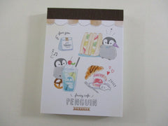 Cute Kawaii Q-Lia Cafe Parlor Penguin Mini Notepad / Memo Pad - Stationery Design Writing Paper Collection