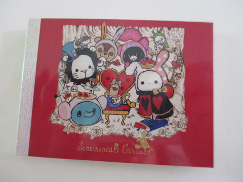 Cute Kawaii San-X Sentimental Circus Mini Notepad / Memo Pad - J - Vintage Rare