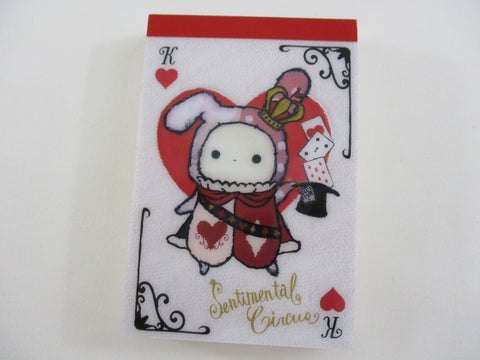 Cute Kawaii San-X Sentimental Circus Mini Notepad / Memo Pad - Q - Vintage Rare