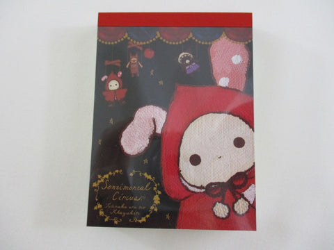 Cute Kawaii San-X Sentimental Circus Mini Notepad / Memo Pad - T - Vintage Rare