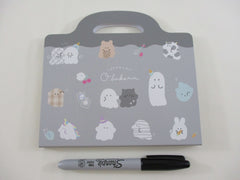Cute Kawaii Crux Obakenu Ghost 4 x 6 Inch Notepad / Memo Pad - Stationery Designer Paper Collection