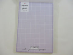 Cute Kawaii Q-Lia Dear My Bunny Rabbit 4 x 6 Inch Notepad / Memo Pad - A - Stationery Designer Paper Collection