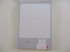 Cute Kawaii Q-Lia Dear My Bunny Rabbit 4 x 6 Inch Notepad / Memo Pad - B - Stationery Designer Paper Collection