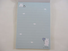 Cute Kawaii Q-Lia Dear My Bunny Rabbit 4 x 6 Inch Notepad / Memo Pad - B - Stationery Designer Paper Collection