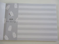 Cute Kawaii Q-Lia Dear My Bunny Rabbit 4 x 6 Inch Notepad / Memo Pad - B - Stationery Designer Paper Collection