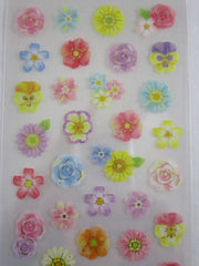 Cute Kawaii Mind Wave Cherie Couleur Flowers Petal Garden Sticker Sheet - for Journal Planner Craft Organizer Calendar