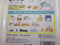 Cute Kawaii World Craft Cat Flake Stickers Sack - for Journal Agenda Planner Scrapbooking Craft