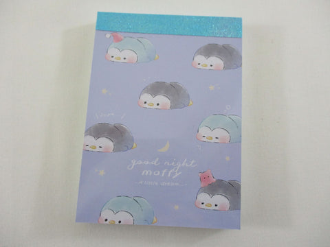 Cute Kawaii Kamio Good Night Moffy Penguin Mini Notepad / Memo Pad - Stationery Designer Paper Collection