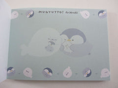 Cute Kawaii Q-lia Mugyutto Penguin Friends Mini Notepad / Memo Pad - Stationery Designer Paper Collection