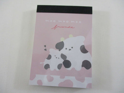 Cute Kawaii Q-lia Mugyutto  Cow Friends Mini Notepad / Memo Pad - Stationery Designer Paper Collection