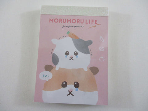Cute Kawaii Q-Lia Moru Hamster Mini Notepad / Memo Pad - Stationery Design Writing Paper Collection