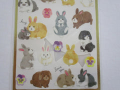 Cute Kawaii Mind Wave Weekend Series - Rabbit Bunnies Sticker Sheet - for Journal Planner Craft