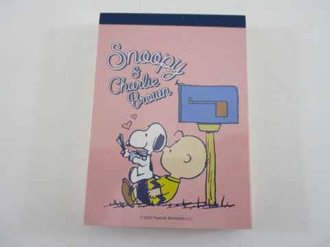 Cute Kawaii Peanuts Snoopy Mini Notepad / Memo Pad Kamio - F Charlie Brown - Stationery Designer Paper Collection