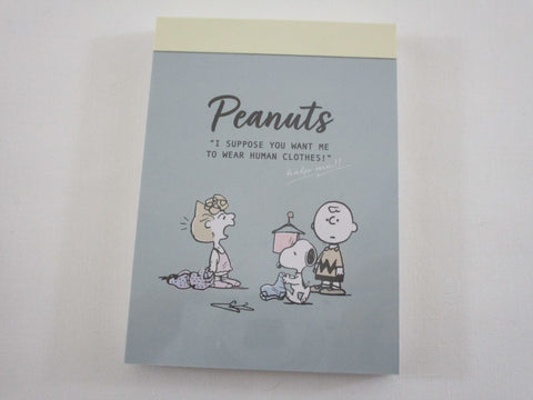 Cute Kawaii Peanuts Snoopy Mini Notepad / Memo Pad Kamio - H Funny - Stationery Designer Paper Collection